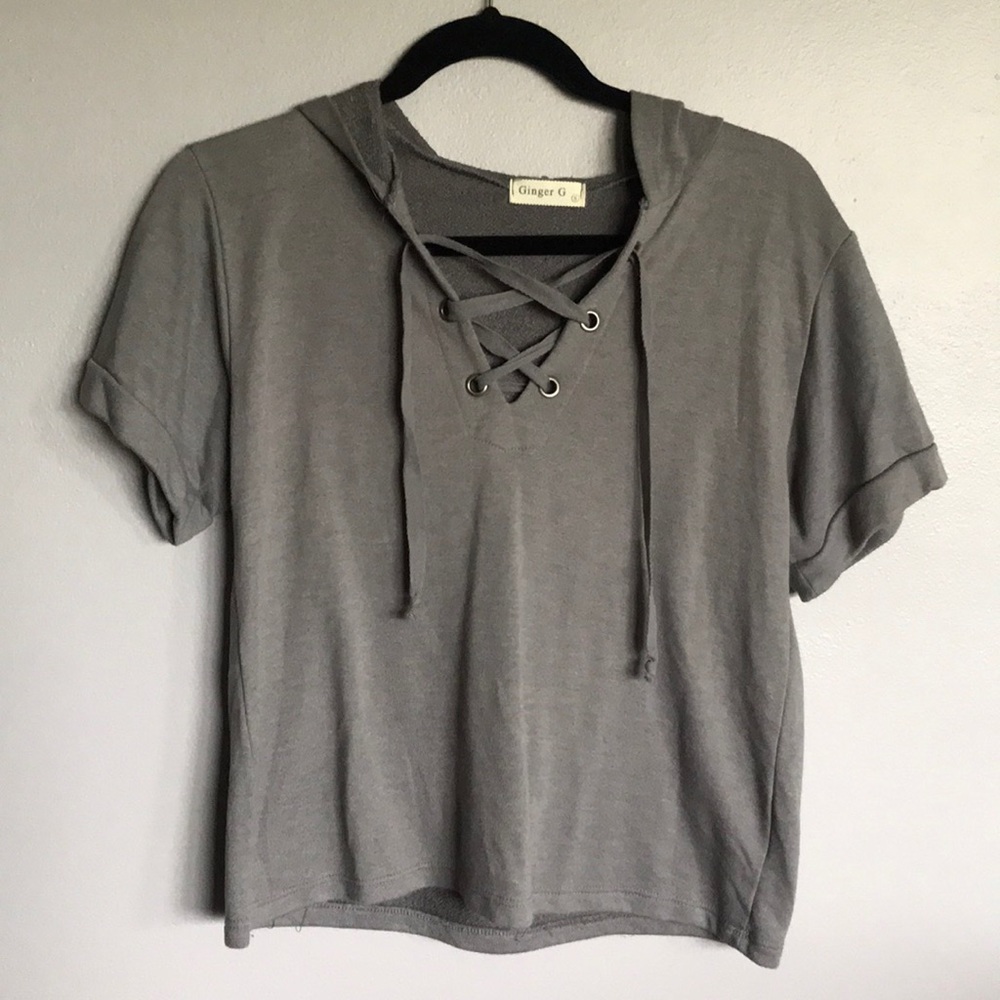 Lace up top